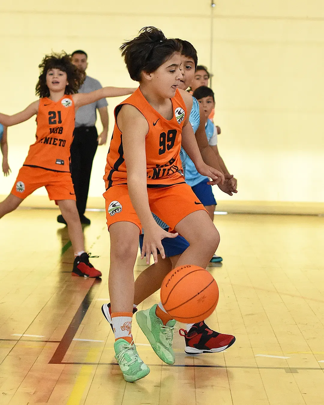 Jugador benjamín de Vallekas Basket