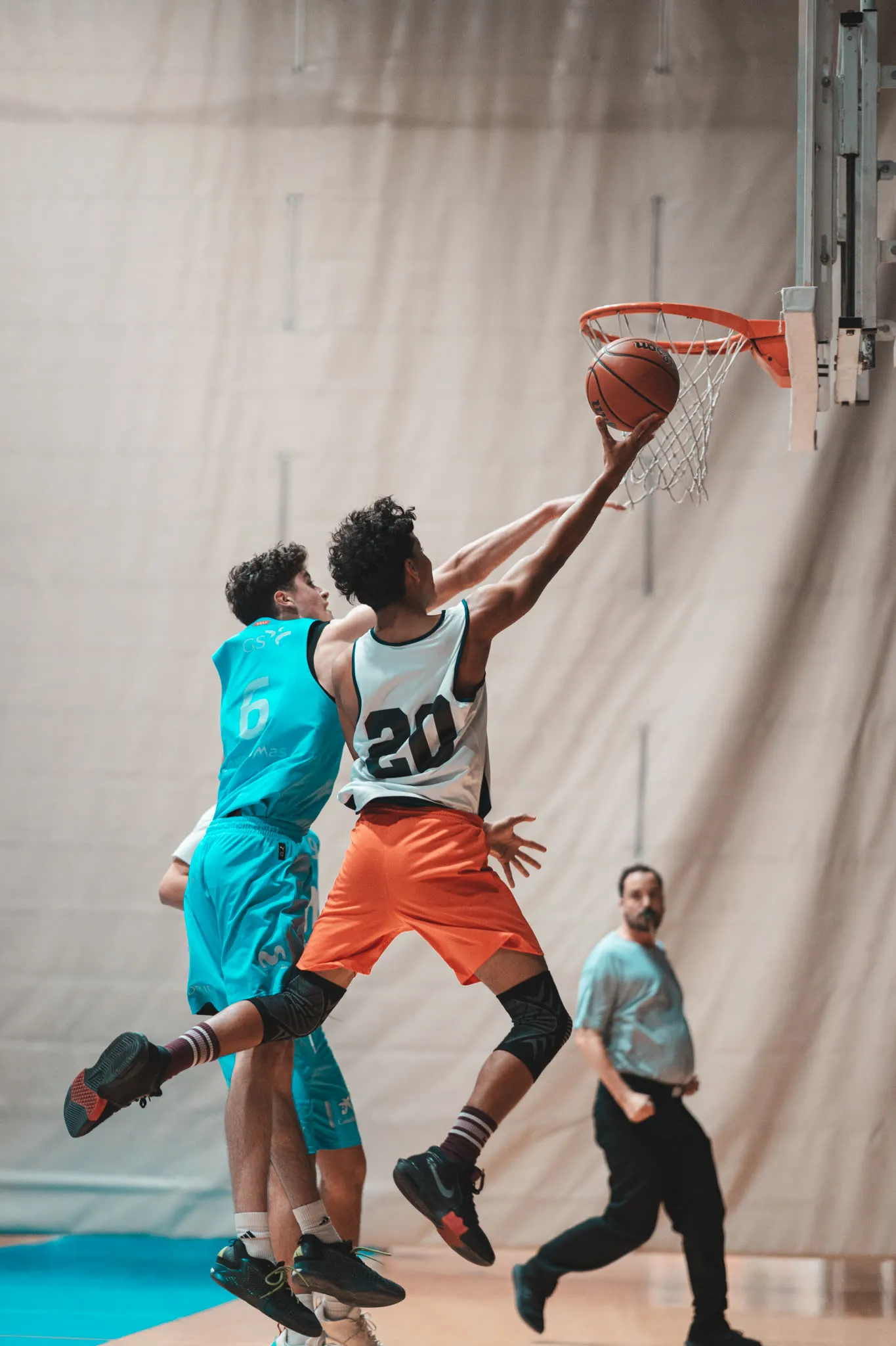 Momento de partido en Vallecas